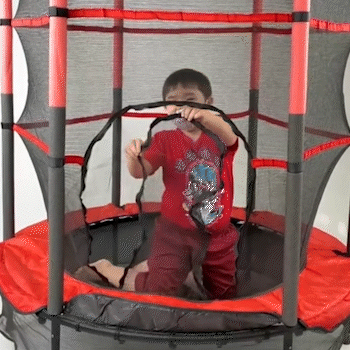 TRAMPOLÍN PARA NIÑOS CON RED DE SEGURIDAD