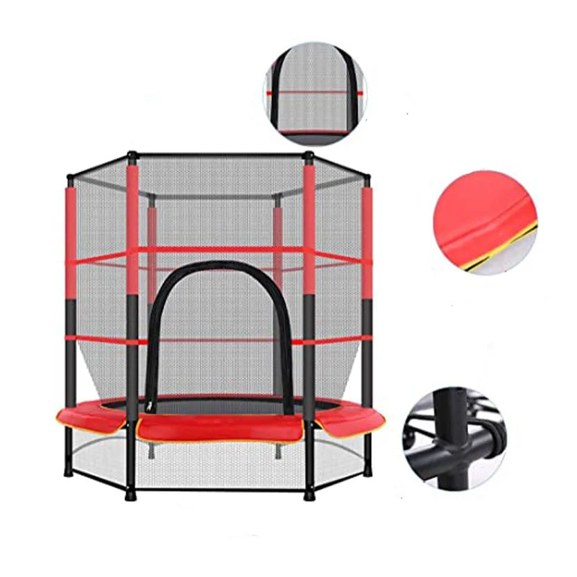 TRAMPOLÍN PARA NIÑOS CON RED DE SEGURIDAD